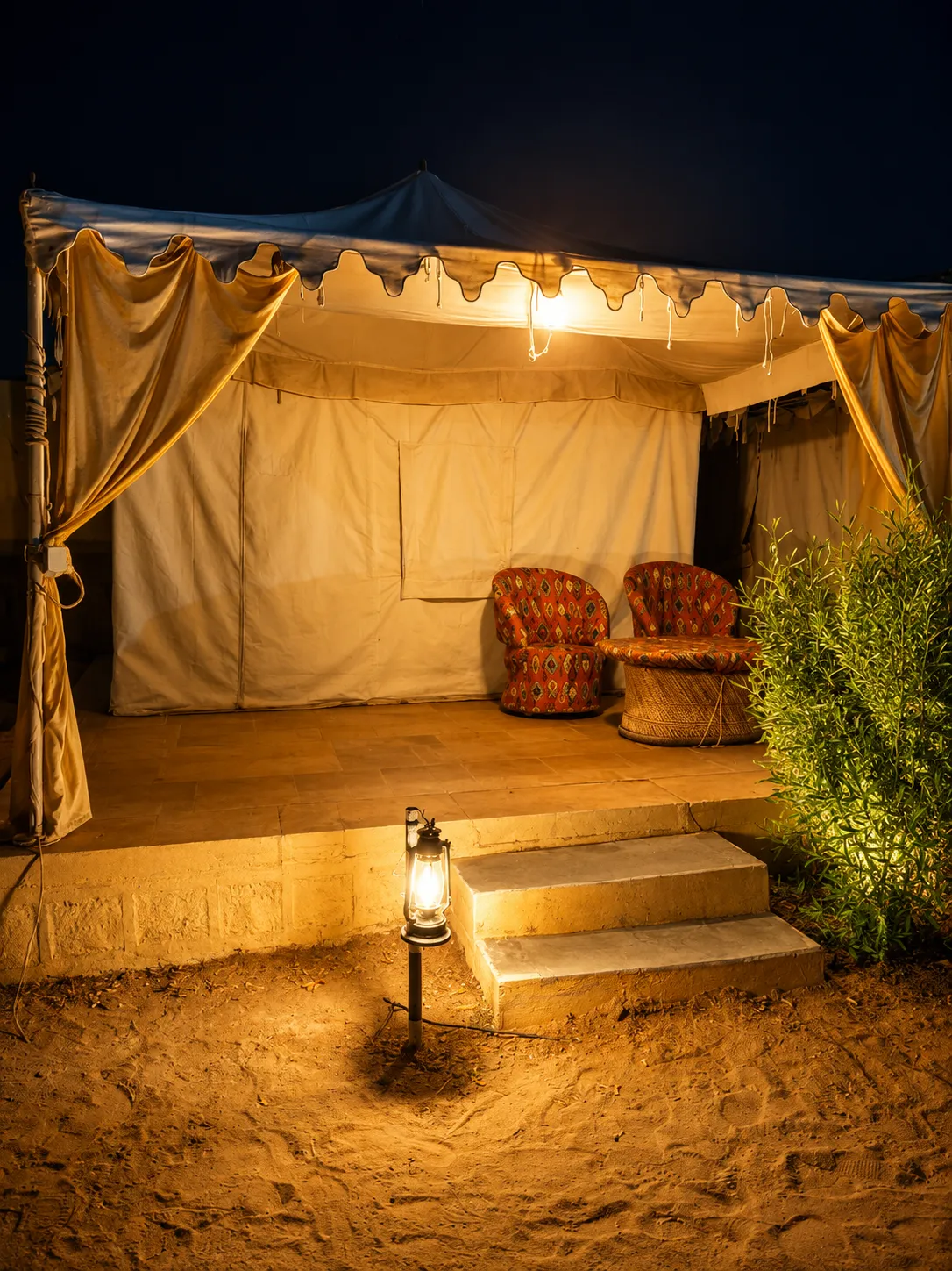 Kesariya Desert Resort Golden Hour Landscape