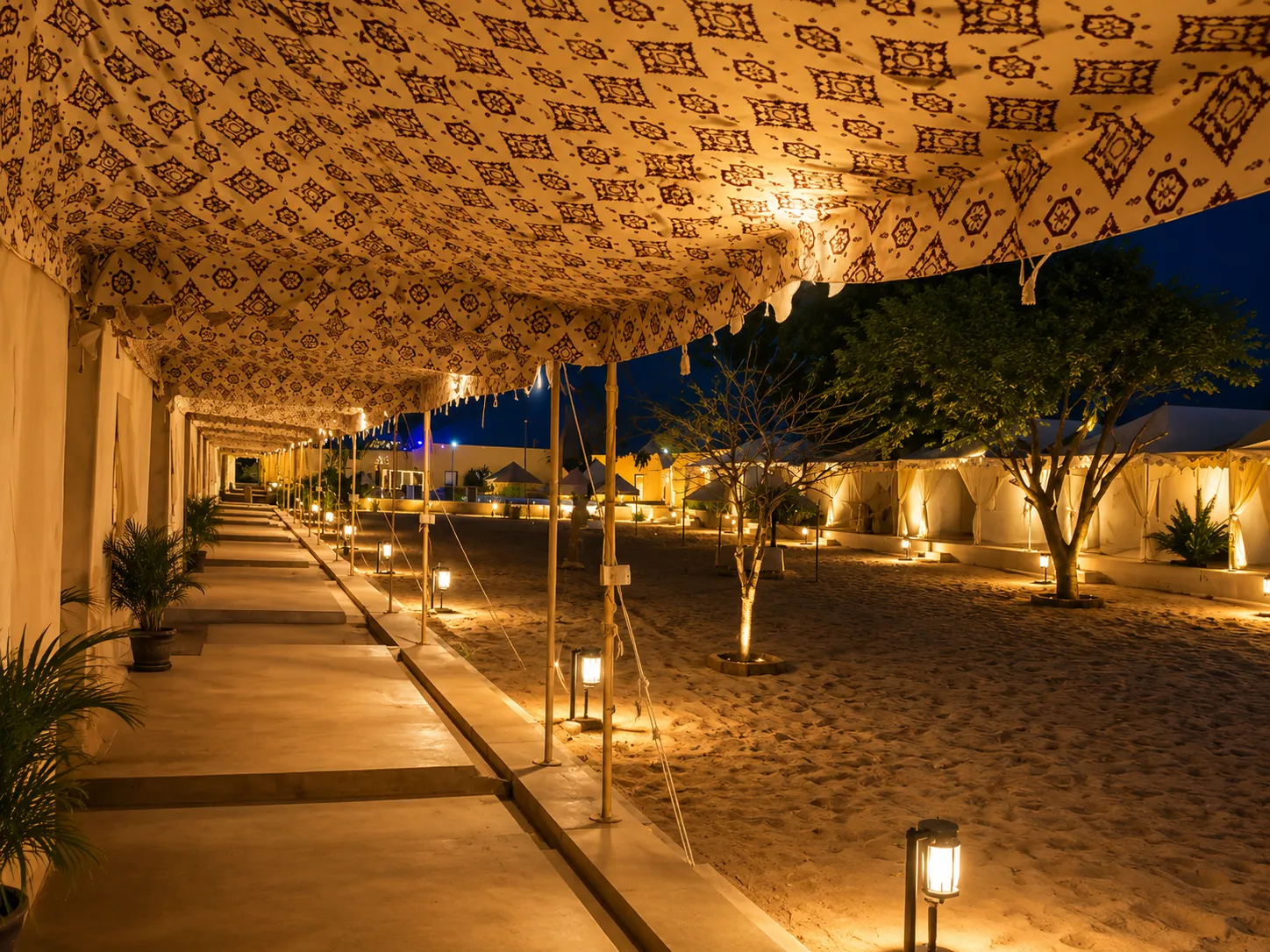Royal Sandstone Courtyard Walkway