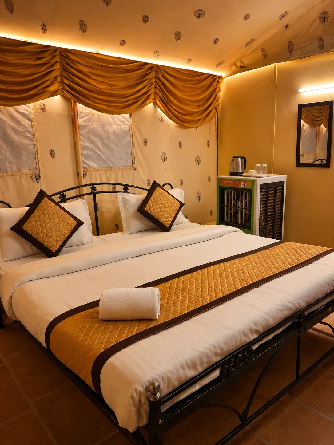 Luxury Swiss Tent Bedroom